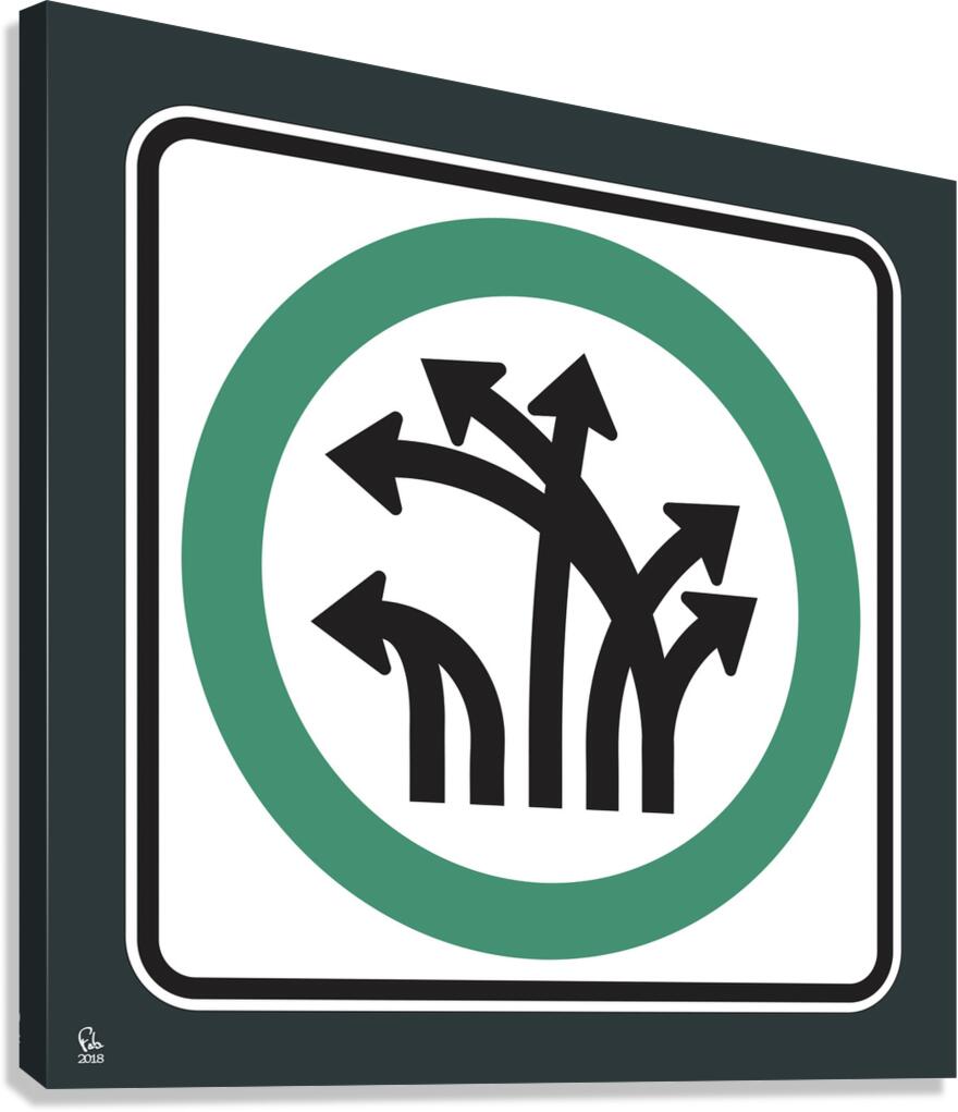 Traffic Delirium 001 Canvas Print