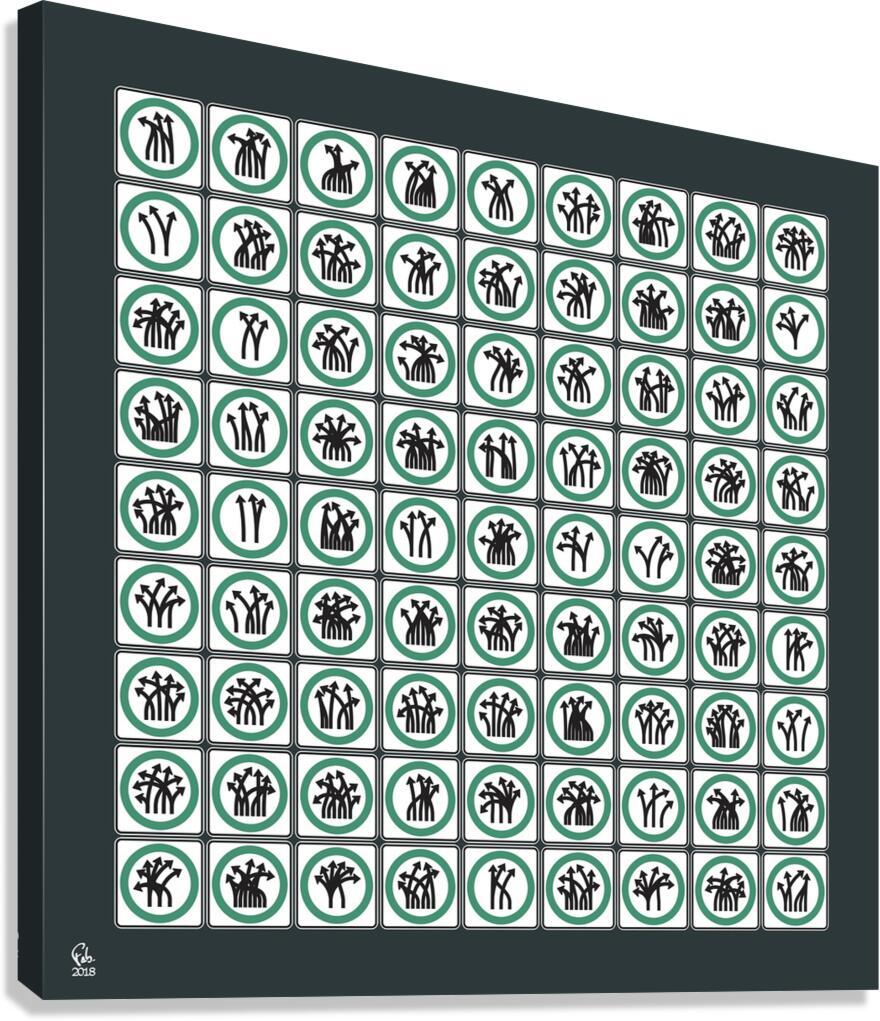 Traffic Delirium 010 Canvas Print