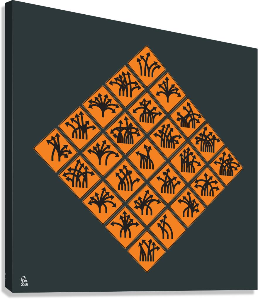 Traffic Delirium 013 Canvas Print