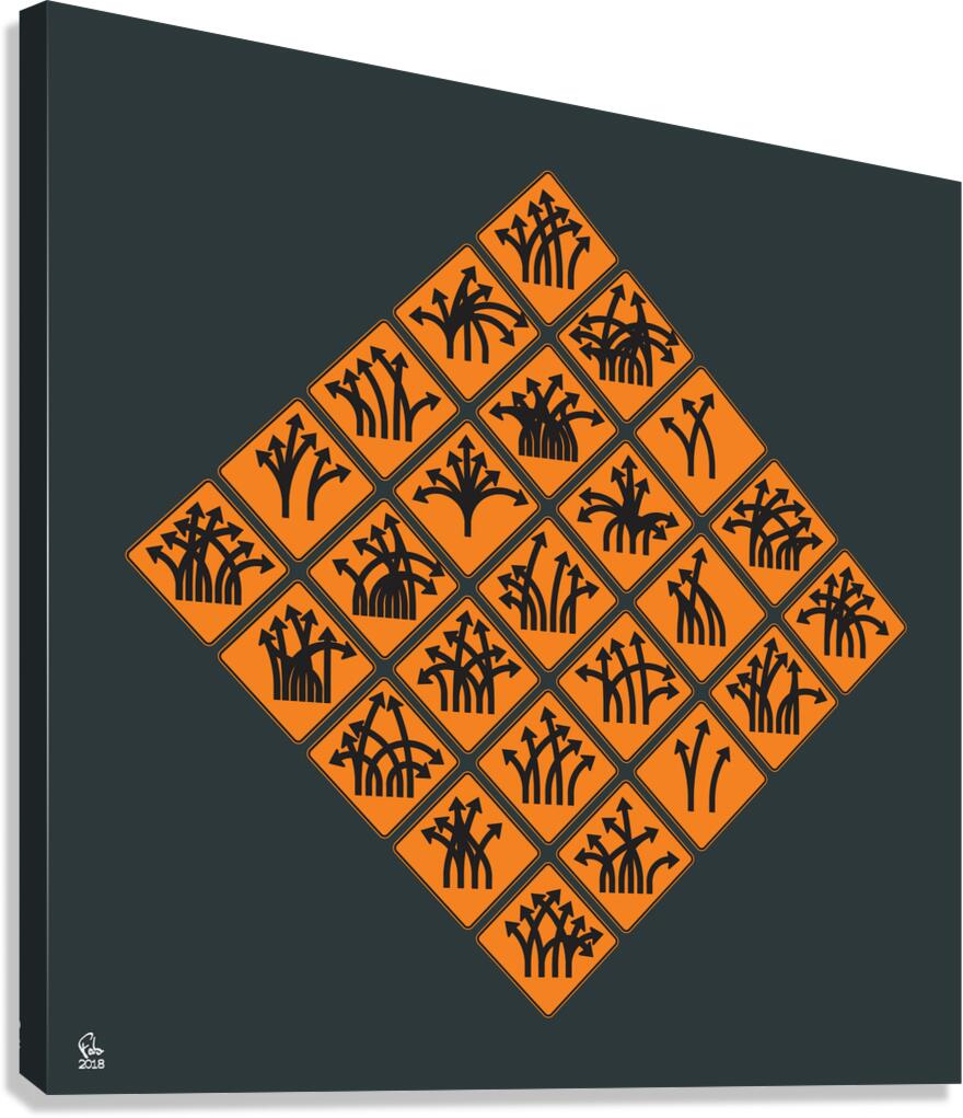 Traffic Delirium 025 Canvas Print