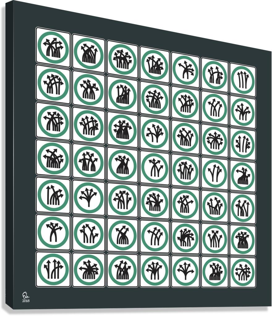 Traffic Delirium 026 Canvas Print