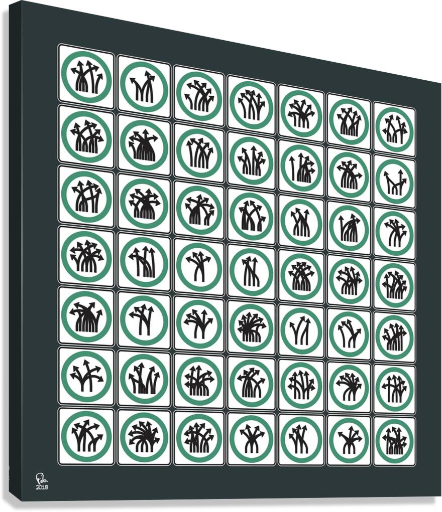 Traffic Delirium 033 Canvas Print