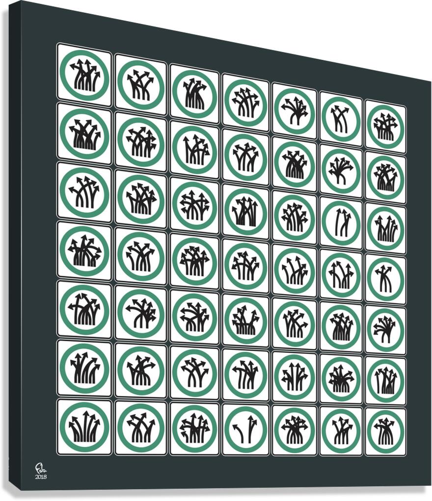 Traffic Delirium 030 Canvas Print