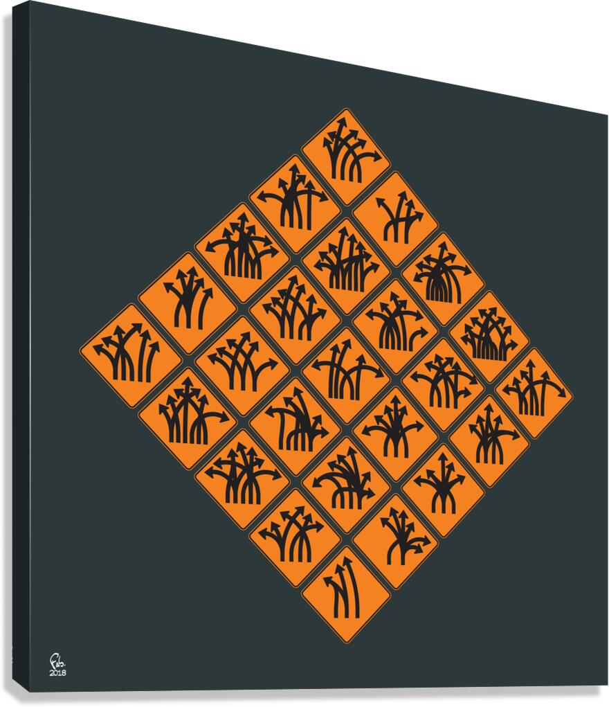 Traffic Delirium 037 Canvas Print